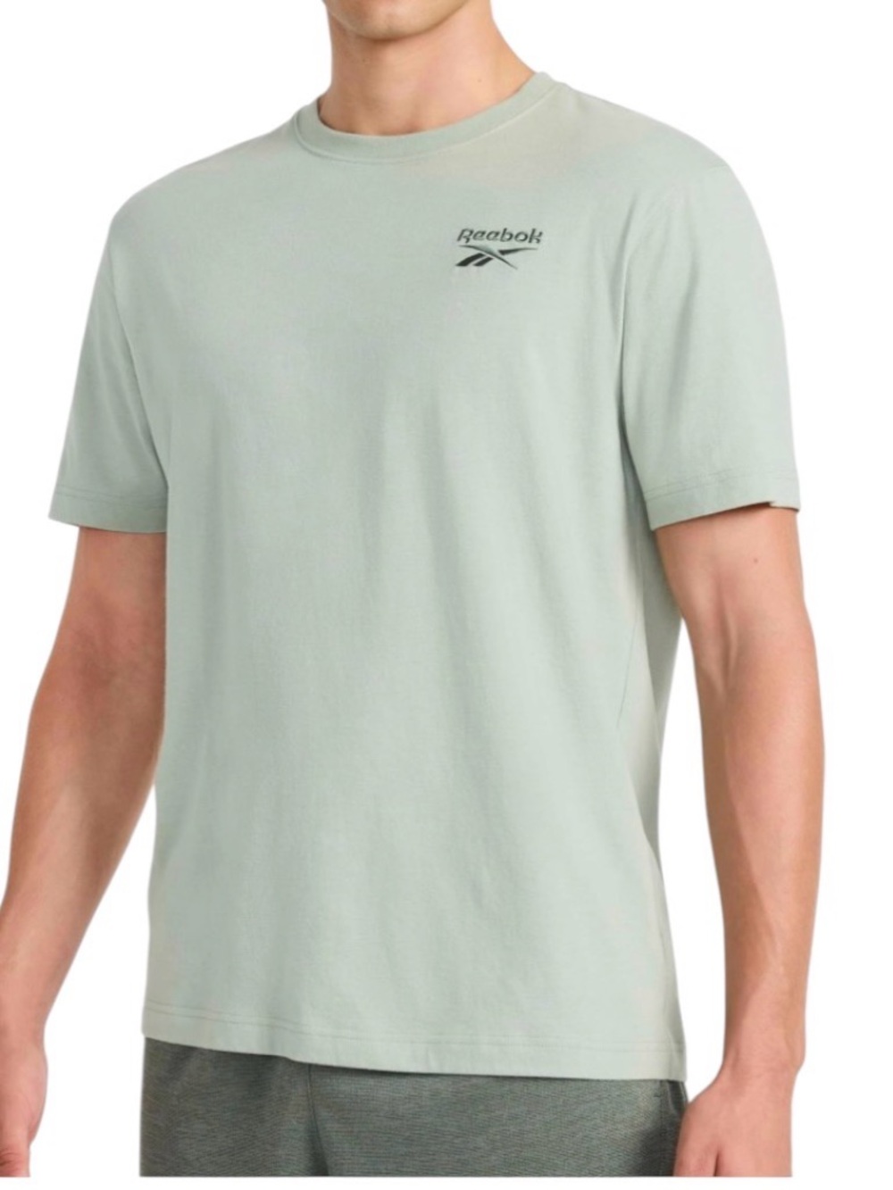 Reebok Men's Short Sleeve Crew Tee in Sage Green Size Medium -NWT